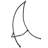 Talise Curved Black Steel Hammock Chair Stand