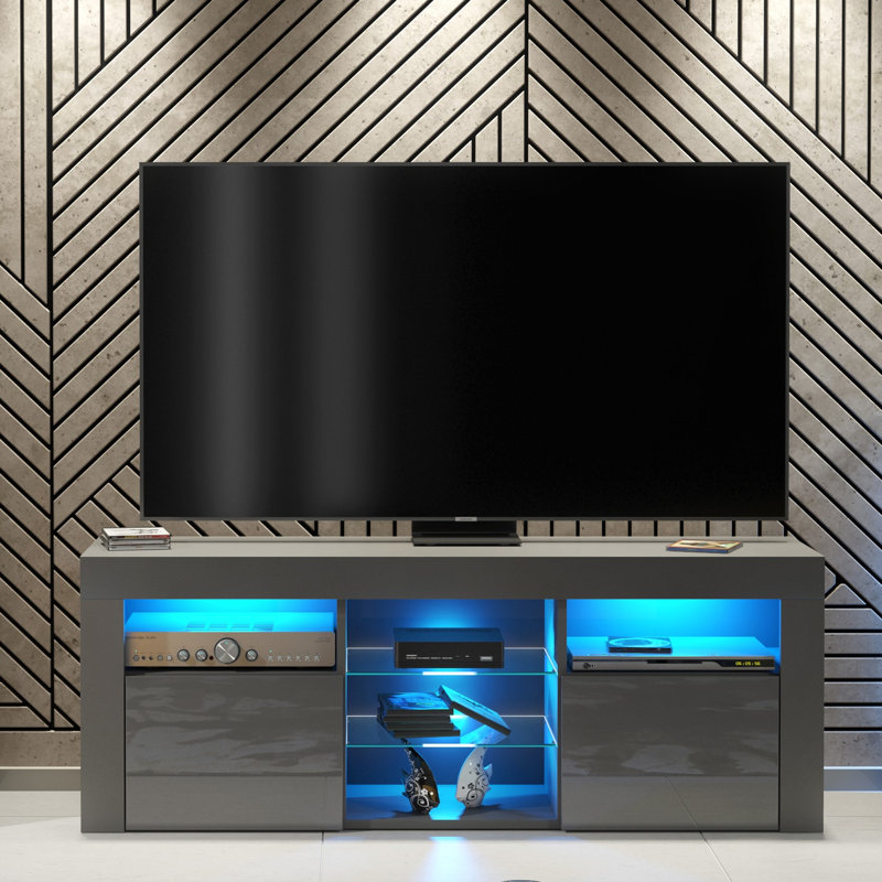 Annagrove TV Stand, Dark/Gray