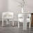 Upholstered Faux Leather Dining Arm Chairs Solid Back Barrel Dining Chairs Set of 2/3/4-242189115-242189114