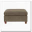 Repose-pieds modulaire contemporain avec revêtement en chenille