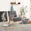 Chaise d'appoint moderne avec dossier capitonné 1pc-478016112