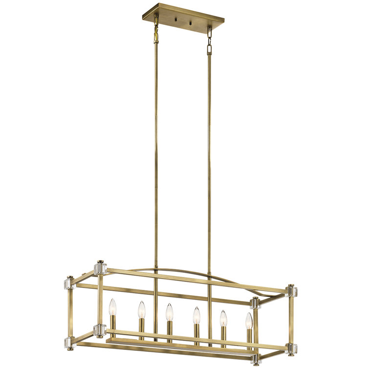 Yadiel 6-Light Rectangle Chandelier