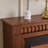 Walnut Solid Wood Electric Fireplace