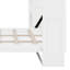 Lit escamotable avec bureau, armoire de rangement, lumière DEL, cadre de lit mural pliable Farmhouse, tablettes de rangement multiples-133280386