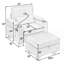 Canapé inclinable simple avec dossier, charge USB et repose-pieds avec rangement-2146663004