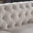 Chesterfield Sofa Beige Linen Fabric