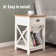 2pcs End Table Set With Drawer
