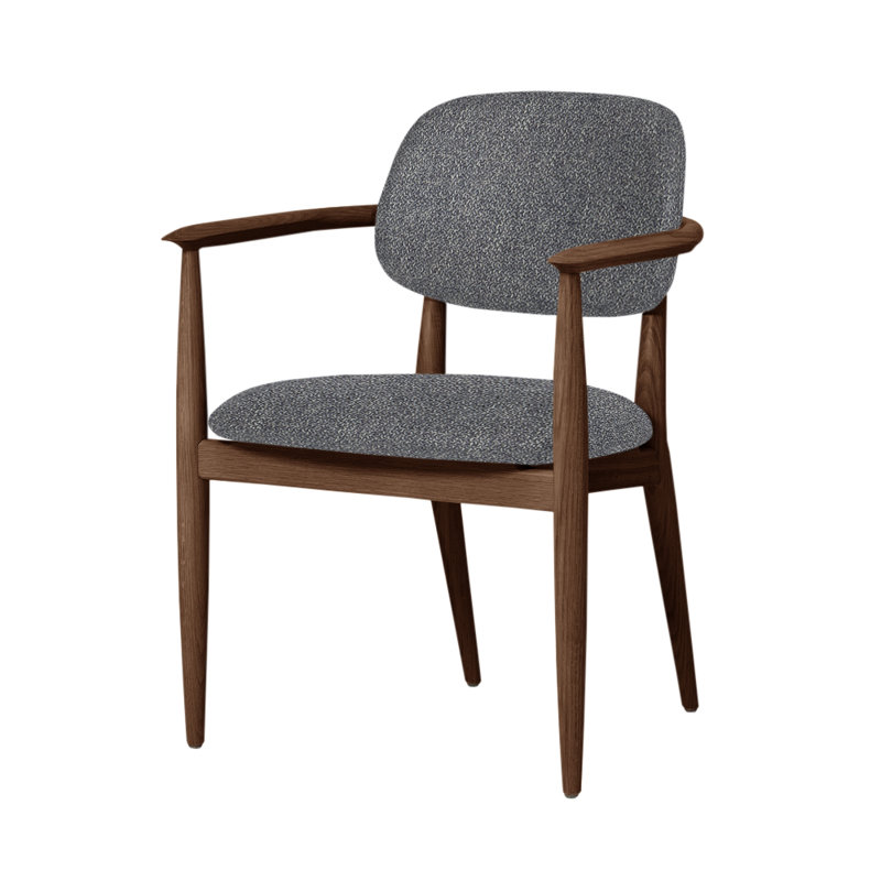 Chaise Slow de Space Copenhagen, Noyer naturel, Manhattan 804