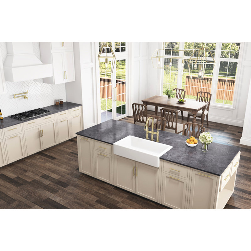 Évier encastré en céramique: cuisine à tablier profond blanc, avec une excellente durabilité Évier avant en porcelaine: céramique