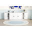 Grand lit escamotable avec tablettes, armoires et amp; Ports USB - Aucun sommier requis, robuste et amp; Peu encombrant
