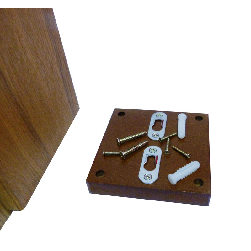 Lockable Light Brown Wood Freestanding Suggestion Box
