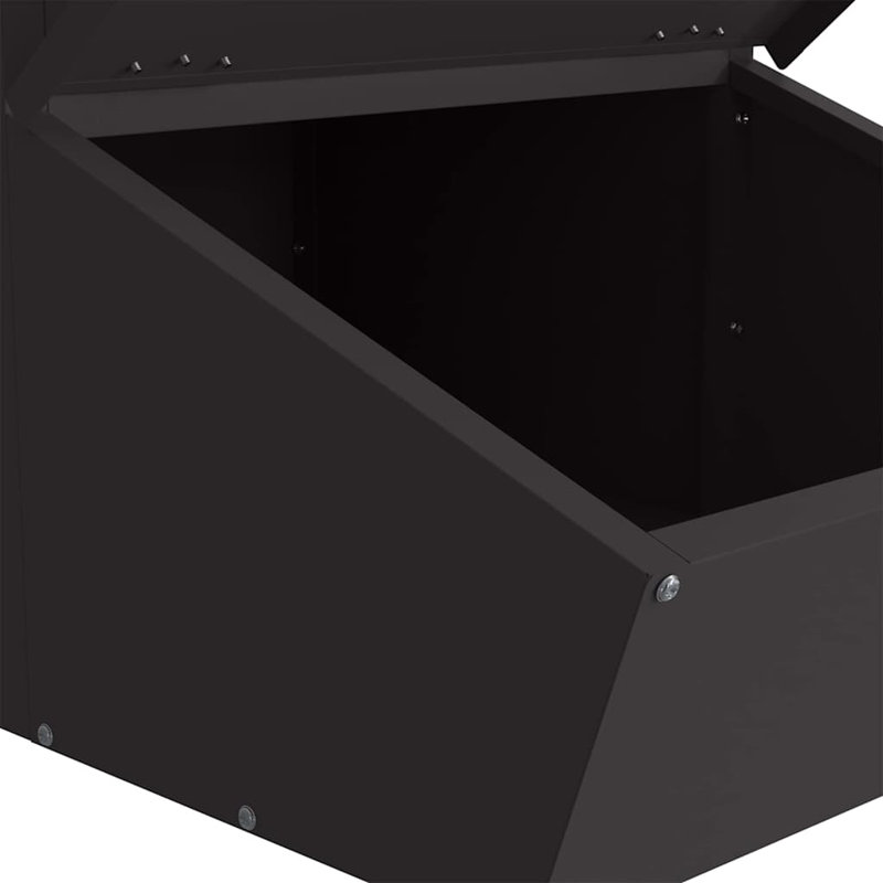 Cold-Rolled Steel Feeder, 76cm H x 55cm W x 38cm D, Black