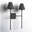  Jefferson 2-Light Wall Sconce in Matte Black-191644020