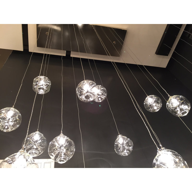 Calla Lilies 16 - Light Pendant, White, 96" H x 36" W x 16"D