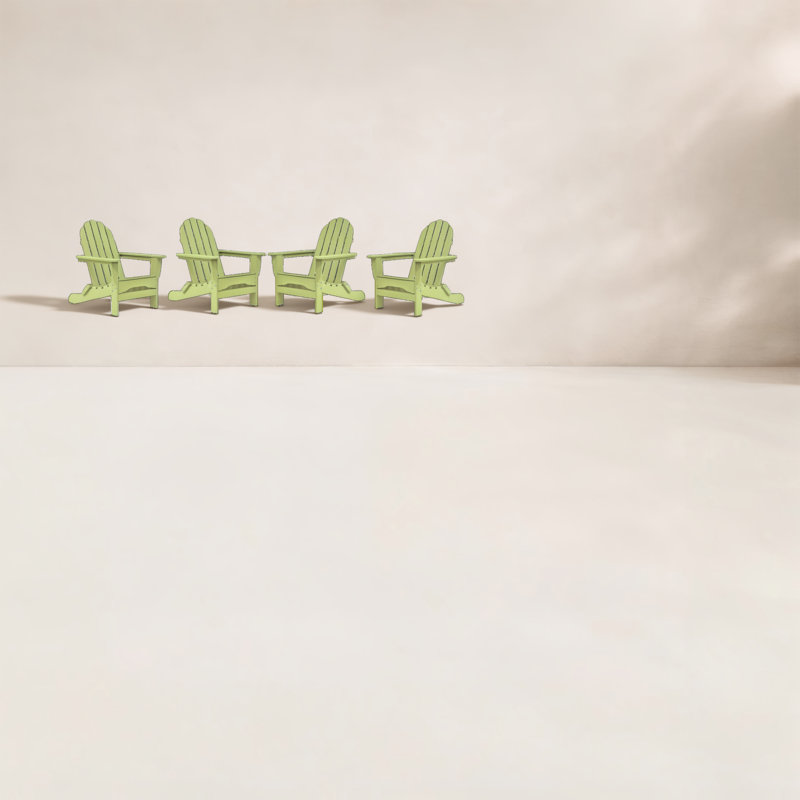 Ratcliff Outdoor Adirondack Set, Lime Green