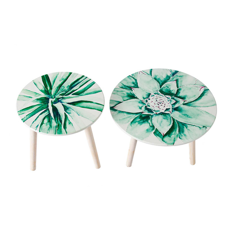 Nature-Inspired Side Tables Set