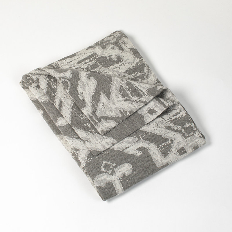 Ensemble de housse de couette en lin et coton gris, Housse de couette pour très grand lit et 2 très