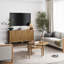 Ensemble de 2 meubles d'appoint ou meuble télé en bois massif Coggins-653562336