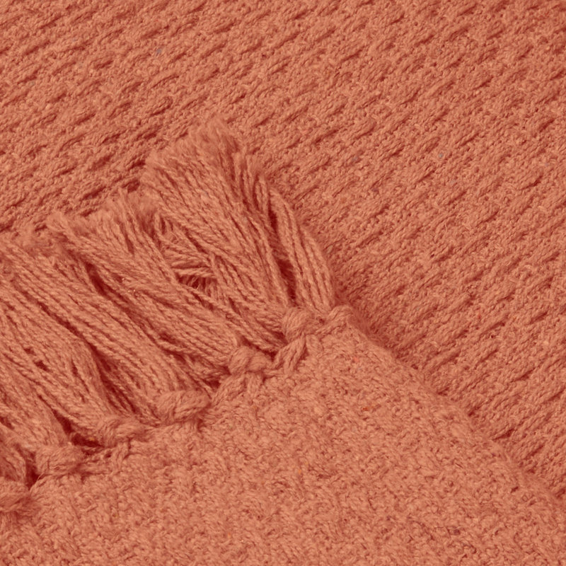 Pahokee Throw Blanket, Terracotta