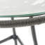 Outdoor Glass Top Faux Rattan Side Table,Tempered Glass Top End Table For Balcony Porch Deck-1128429613