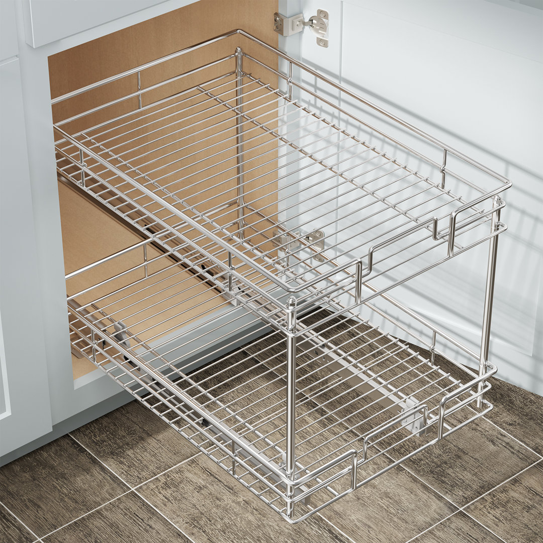 Rashun Steel Pull Out Drawer with Lift Mechanism Rebrilliant 