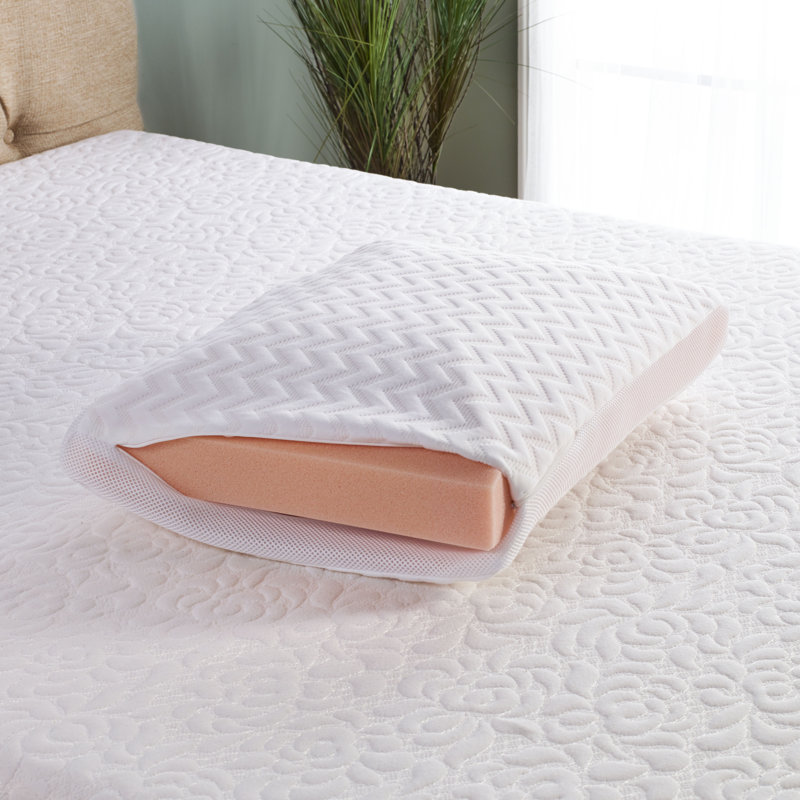 Memory Foam Medium Pillow, 17" x 23" x 6.5"