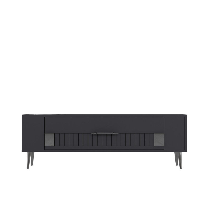 Olivia Unfinished TV Stand, 120cm, Grey/Silver