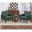 Chaise d'appoint Cottle Mid Century, chaises de salon en tissu avec cadre en bois, fauteuil de lecture confortable avec dossier confortable pour appartement, salon, chambre à coucher, salle d'attente, petit espace, coin, vert-12279294