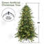 Arbre de Noël vert en PVC + PE avec 150 lumières UL blanc chaud-925828355