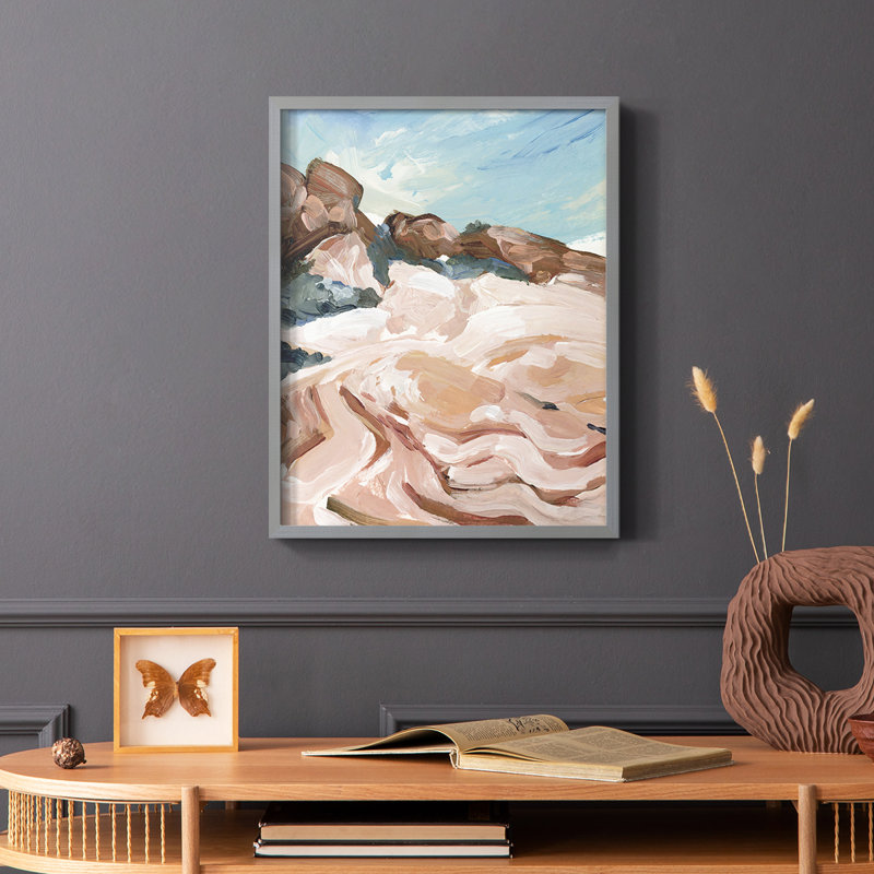 Impasto Plateau I, reproduction encadrée - bois massif, Gris, H 10 po x l 8 po
