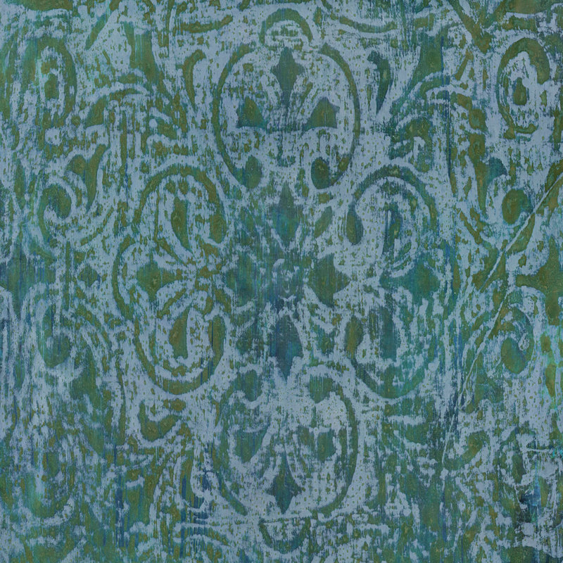 Écran abstrait pliant abstrait, Bleu