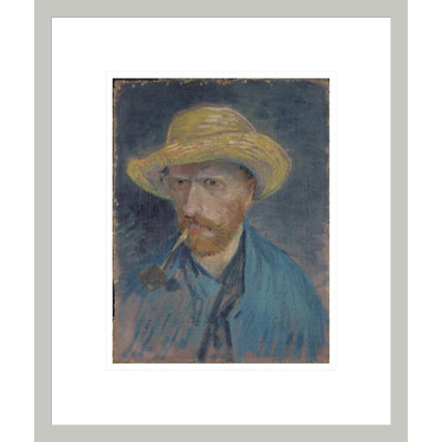 Autoportrait avec chapeau de paille et tuyau par Vincent van Gogh