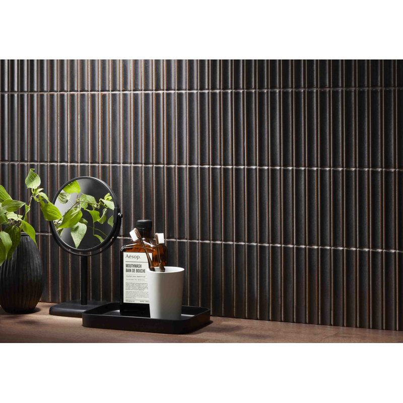 Céramique japonaise noire 1 x 6