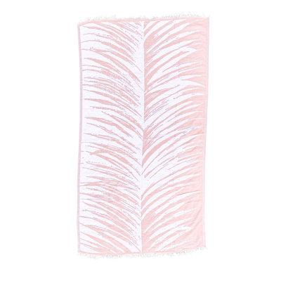 Tropical Pink Turkish Cotton Beach Towel