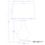 Lampe de table en verre Dunnell