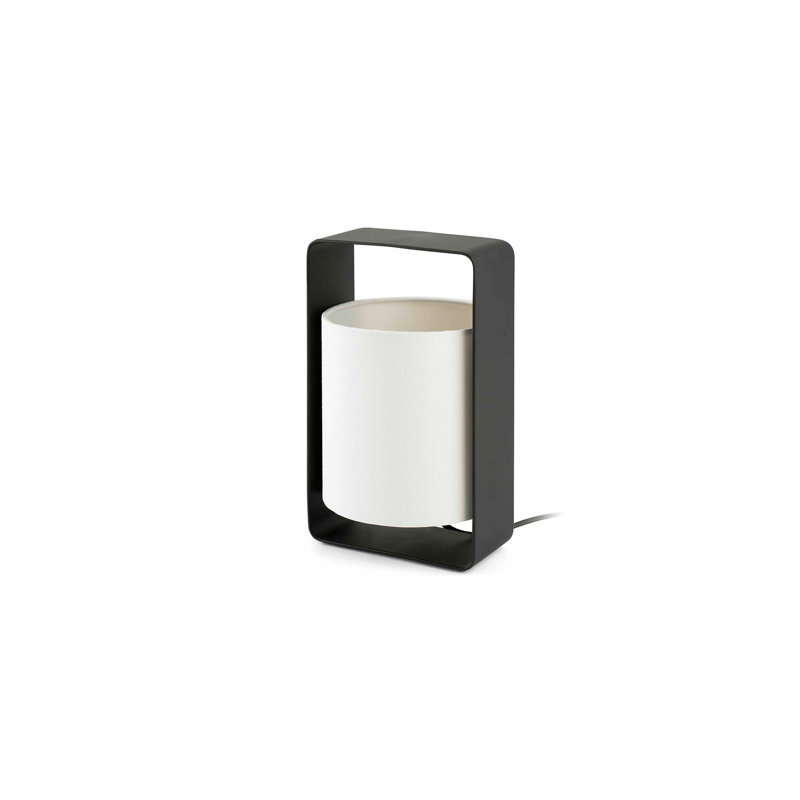 Lula Table Lamp, Black, Beige