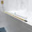 Julien 34 in. W x 58 in. H Hinged Frameless Tub Door with Clear Glass-2144077351