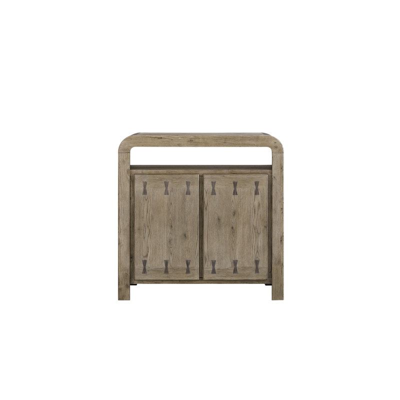Armoire de bar en placage de chêne English Knotty avec rangement pour le vin intégré, coins arrondis, charnières à fermeture en douceur, bords lisses, bois massif +, 42,33 po de hauteur, 18,51 po de largeur, 41,05 po de profondeur, 136,72 lb de poids