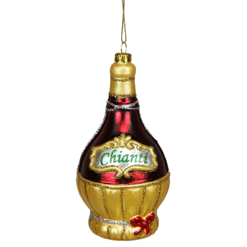 Ornement de Noël en verre 5 po Chianti