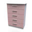 Fully Assembled Letoya 5 - Drawer Chest of Drawers-1773450126