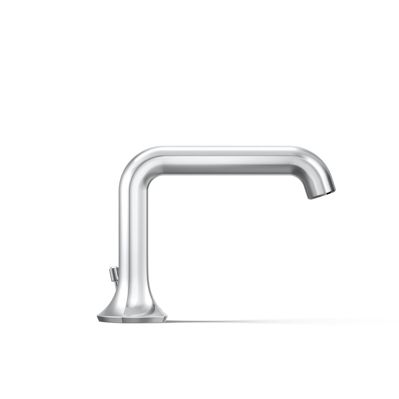 Robinet pour salle de bain à un trou avec drain, Chrome poli