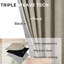 Faux Linen Blackout Curtain Panel Pair