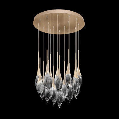 Luminaire suspendu rond l 32,75 po Mayu