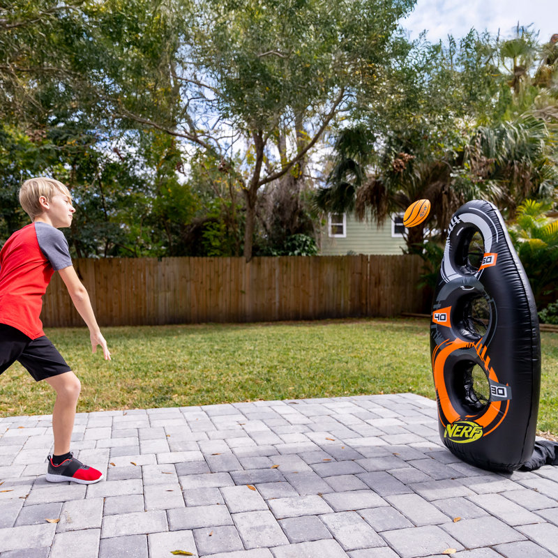 Ensemble de jeu de cible gonflable NERF - Proshot Kids Football + Blaster