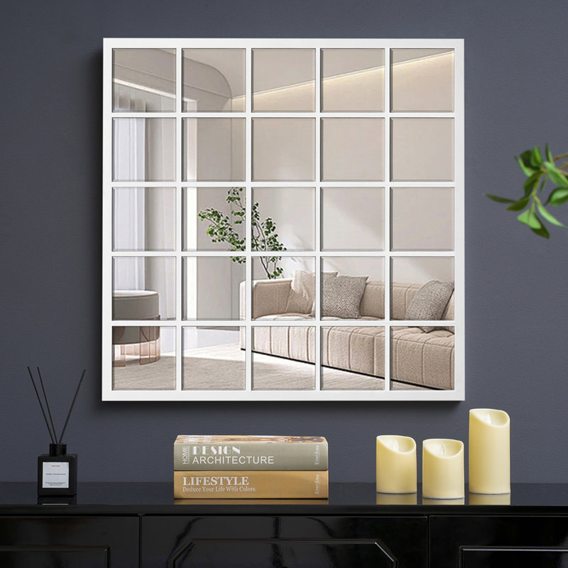 Miroir mural, Blanc
