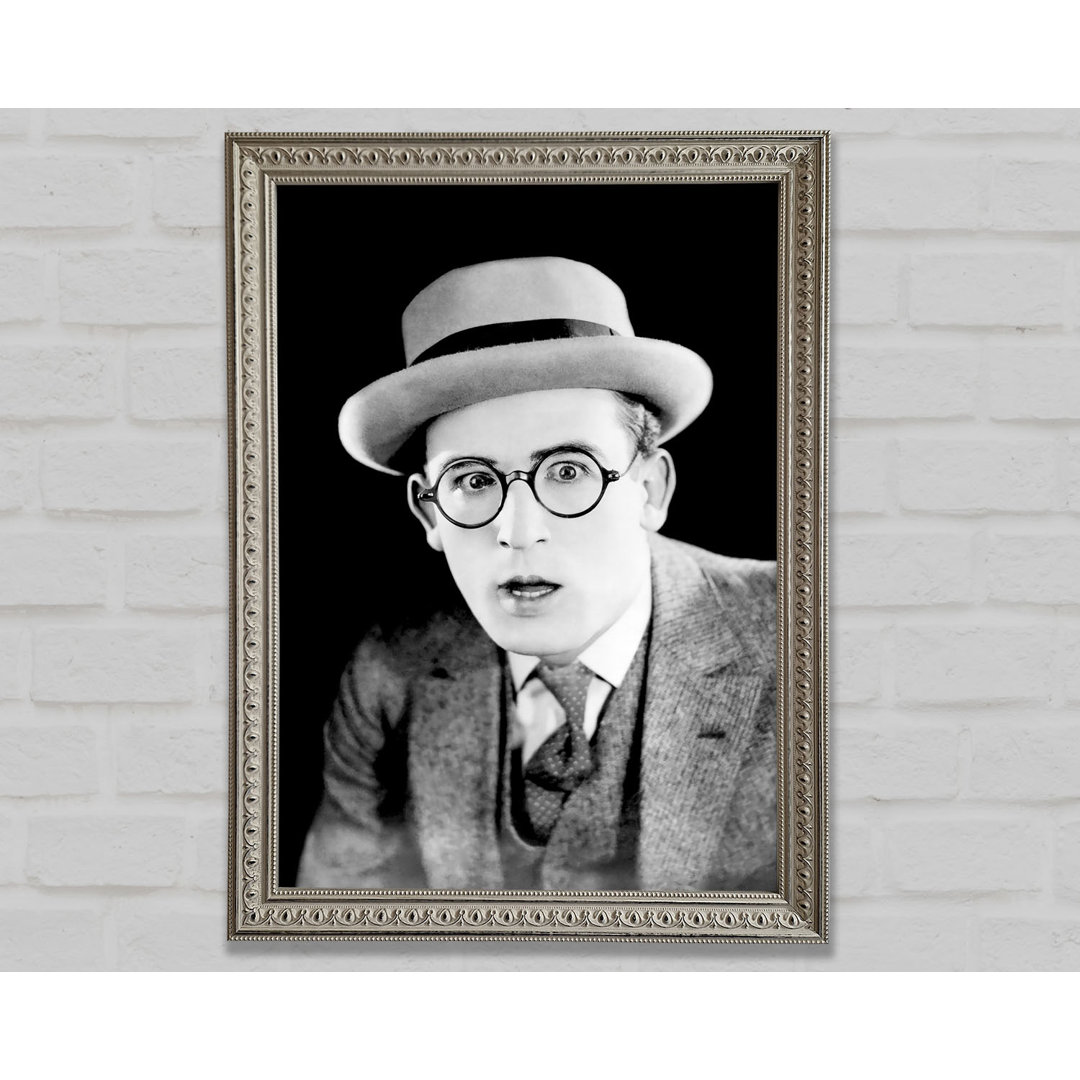 Harold Lloyd Portrait - Einzelner Bilderrahmen Kunstdrucke