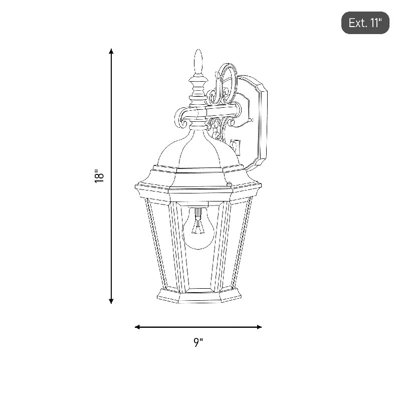 Okanagan 1-Light Outdoor Wall Lantern