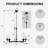 5-Lights Dimmable Linear Chandelier