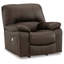 Fauteuil inclinable standard berçant en cuir Olara