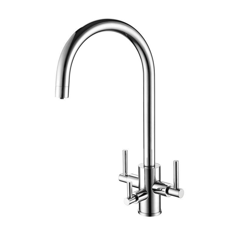 Ebern Designs Regelinde Kitchen Faucet, Chrome